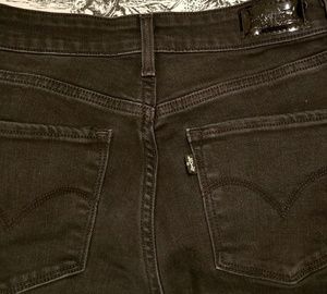 Levi's Black High Rise Skinny Jeans sz 25